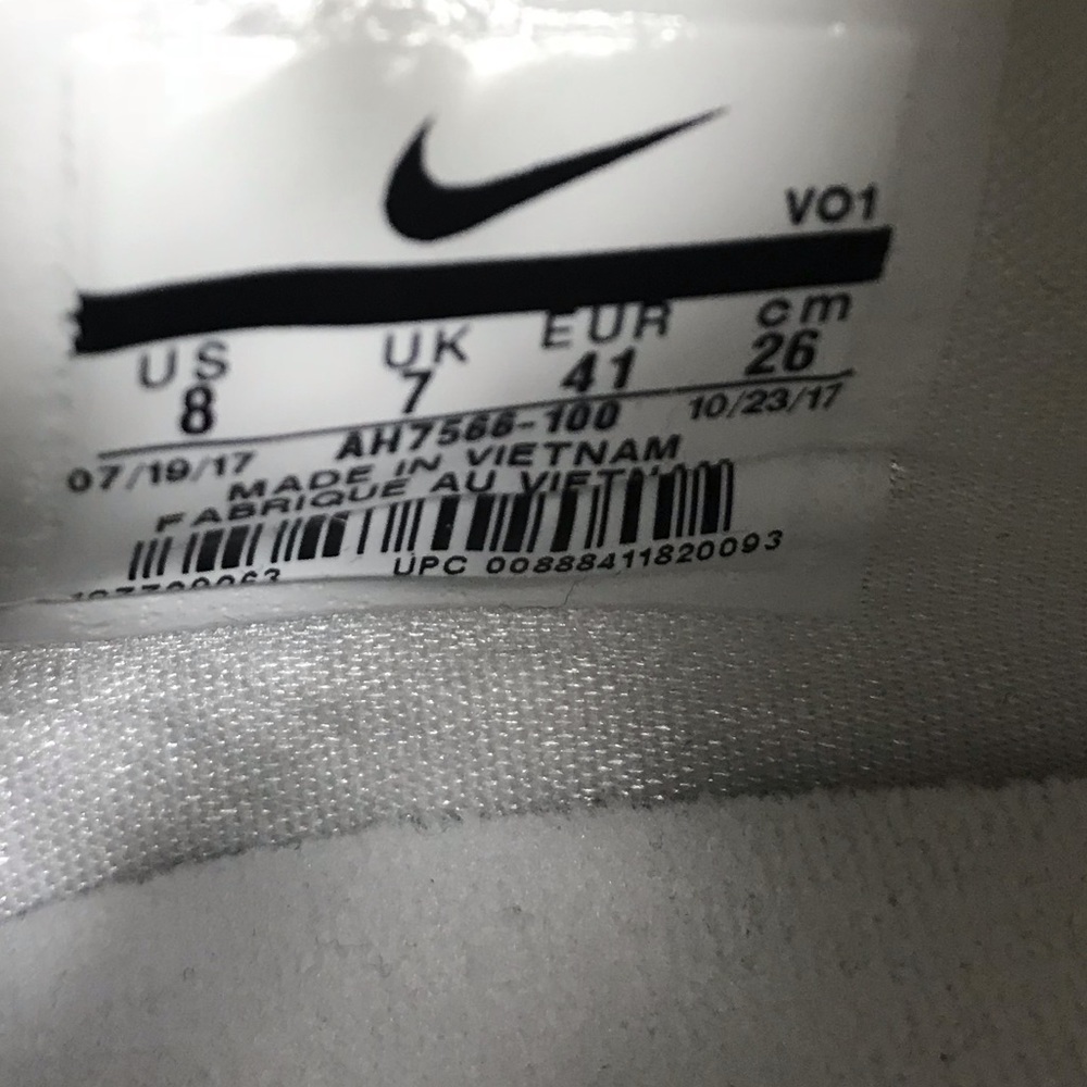 NWT Nike Zoom Live II White M AUTHENTIC - Picture 8 of 8